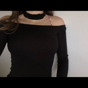 Forever 21 long sleeve with a neck choker
